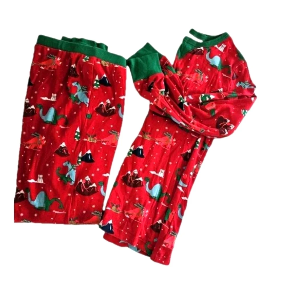 Wandershop by target unisex dinosaur christmas pajama holiday cotton 2-piece set